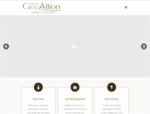Tablet Screenshot of guyallion.com